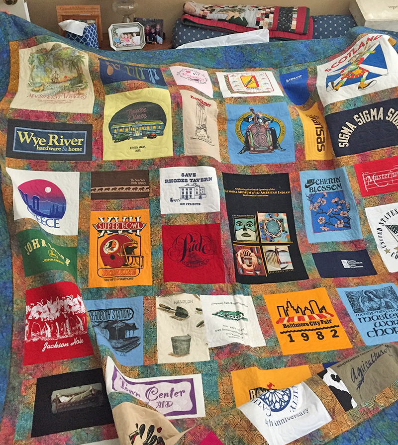 T-Shirt Quilt | Lauren Kingsland | Quilts for Life | One of a Kind Quilts 