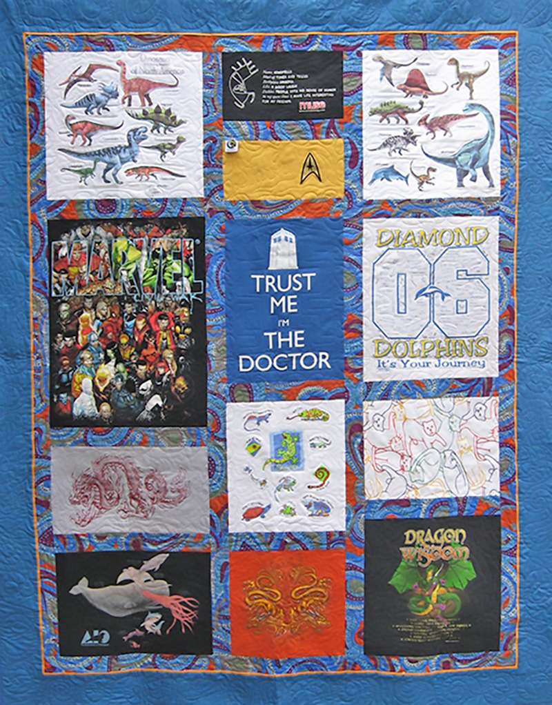 T-Shirt Quilt | Lauren Kingsland | Quilts for Life | One of a Kind Quilts 