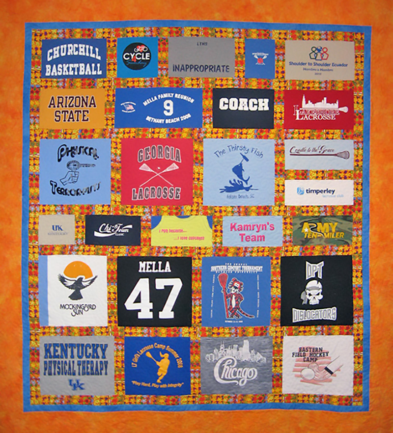 Lauren Kingsland | Quilts for Life | One of a Kind Quilts | T-Shirt Quilt